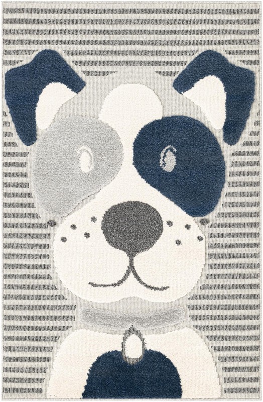 Rodney · Lines rug, blue and gray