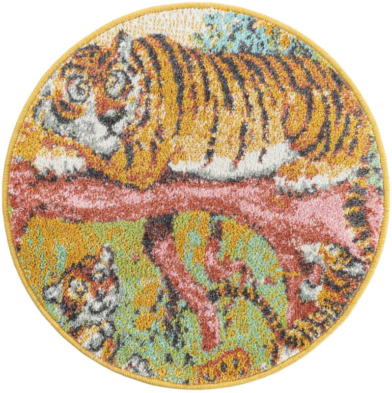 Harbor · Animal print rug, multi