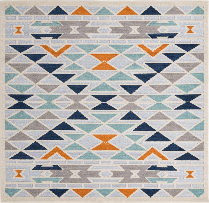 Barrington · Geometric Outdoor Rug, gray