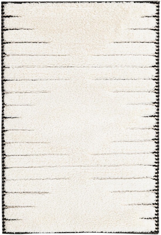 2' x 3' Hibbert · Abstract rug, ivory white