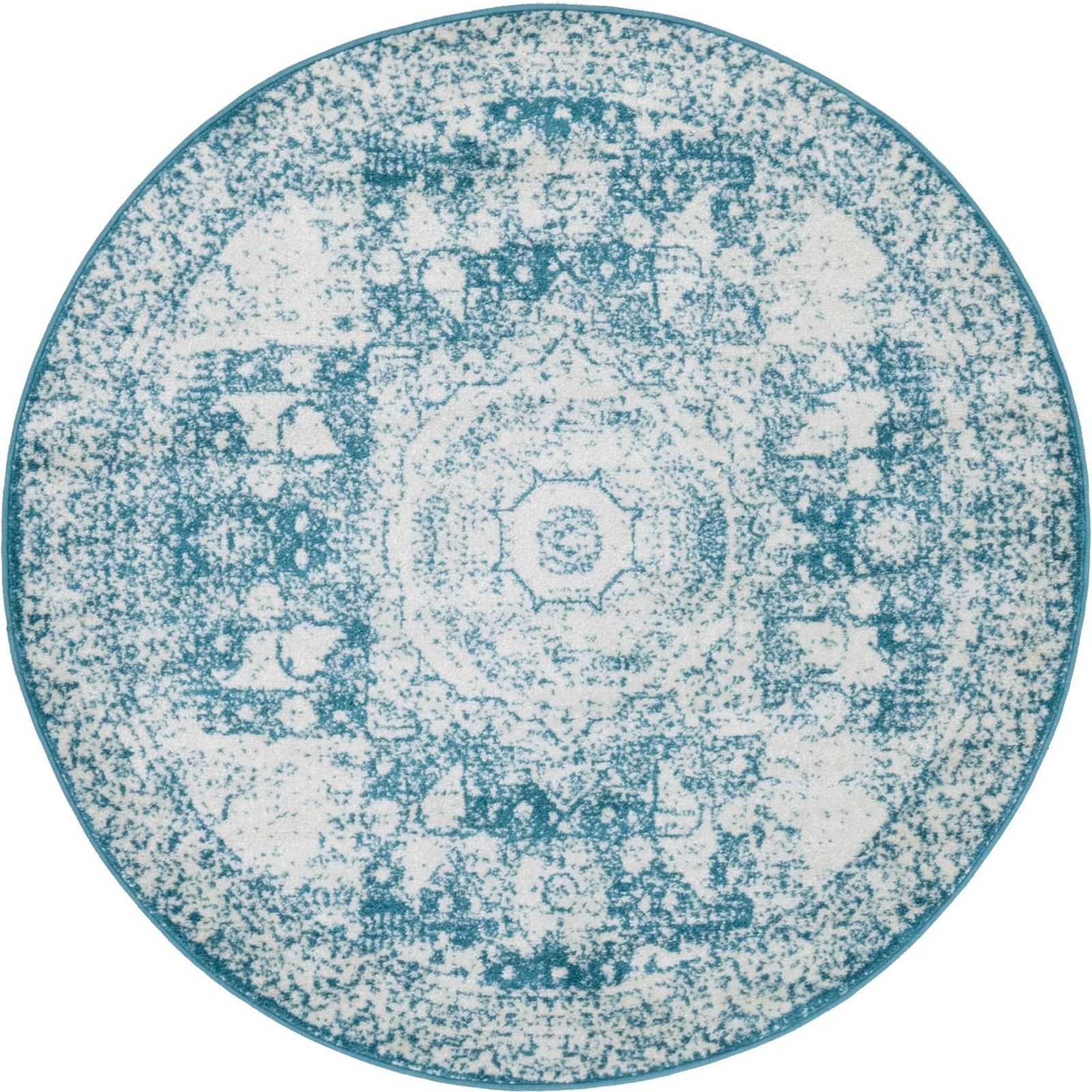 5' x 5' Benedict · Medallion rug, turquoise
