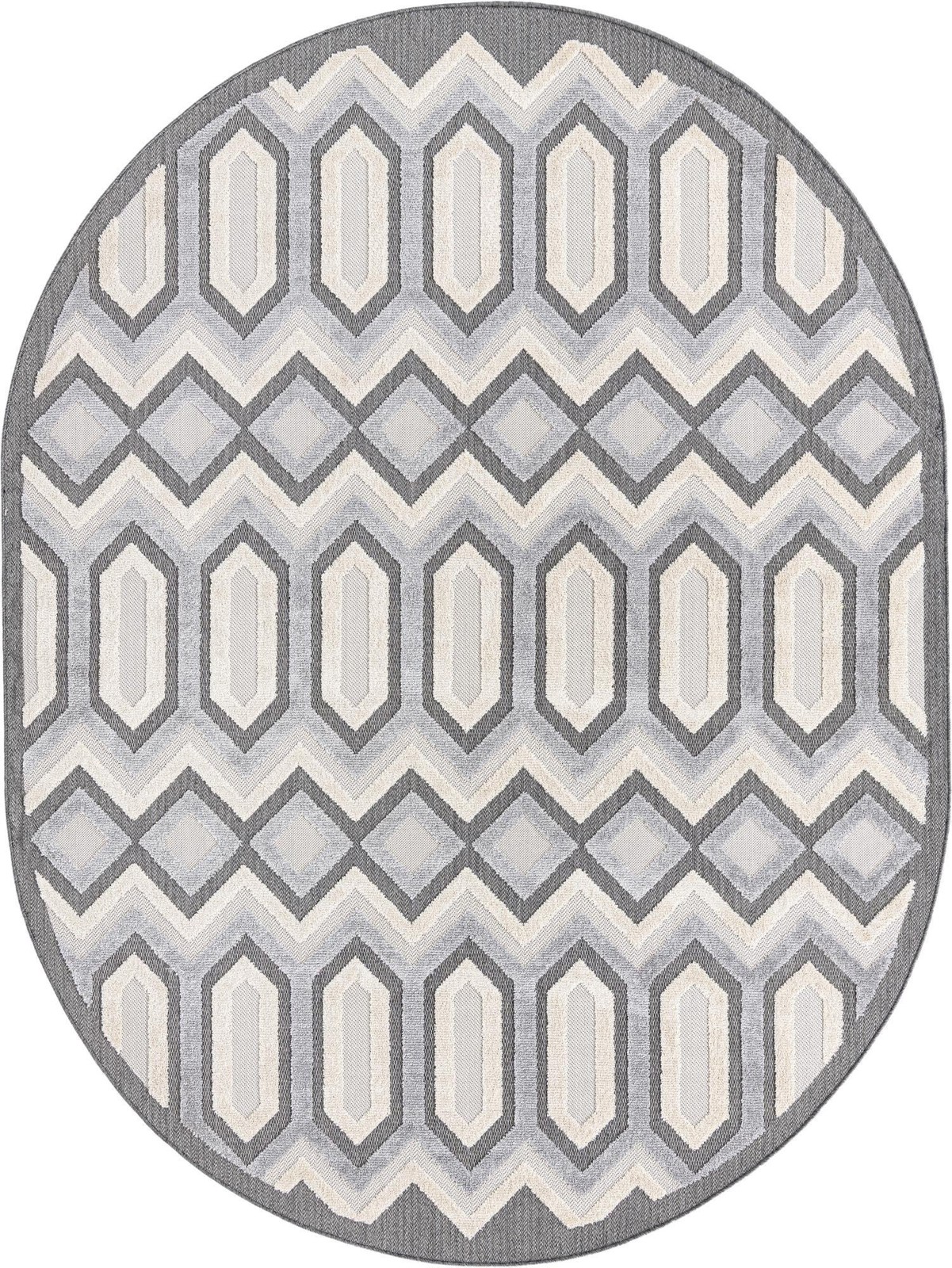 7' 10 x 10' Roddy · Chevron rug, charcoal