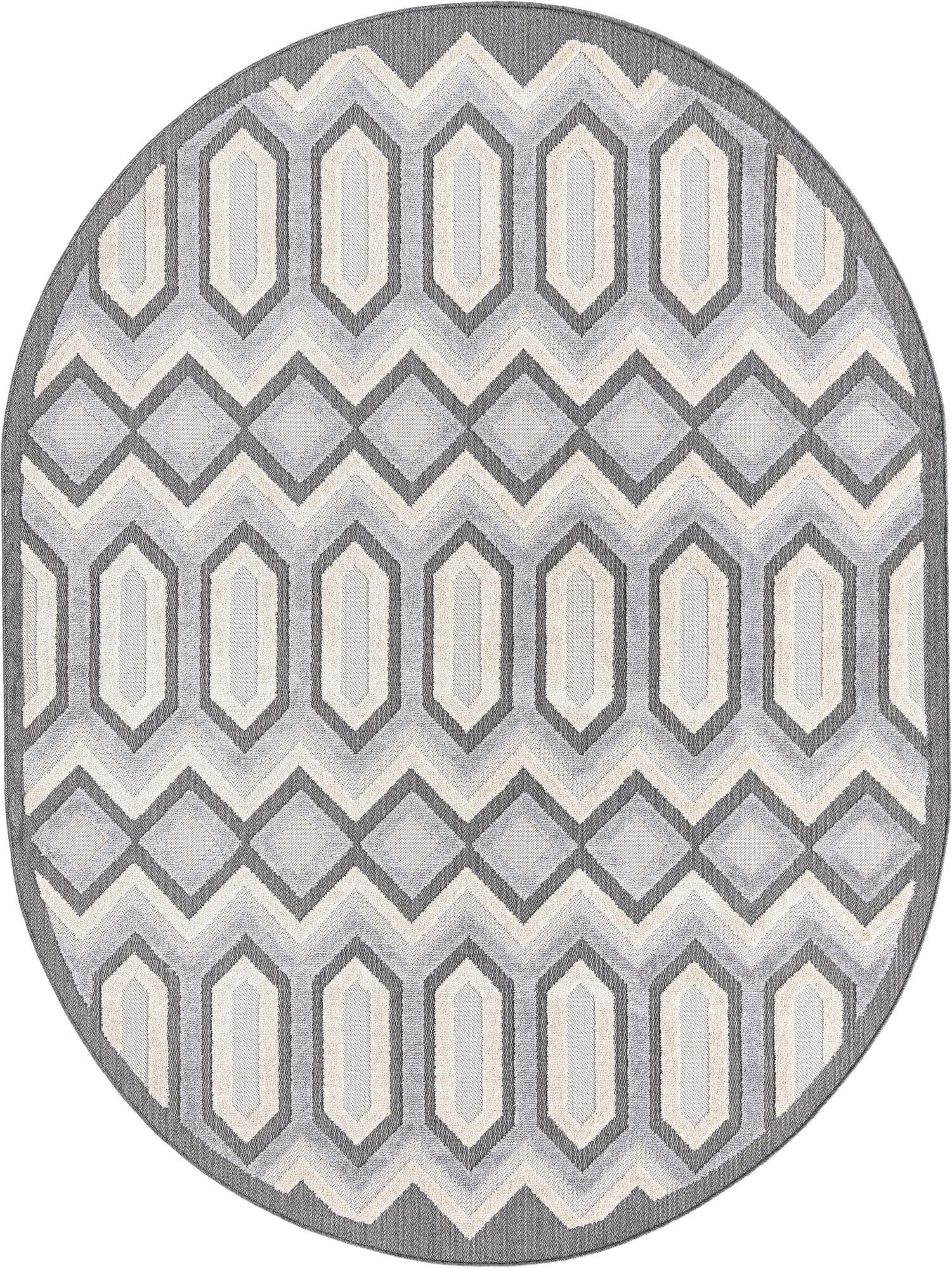 7' 10 x 10' Roddy · Chevron rug, charcoal