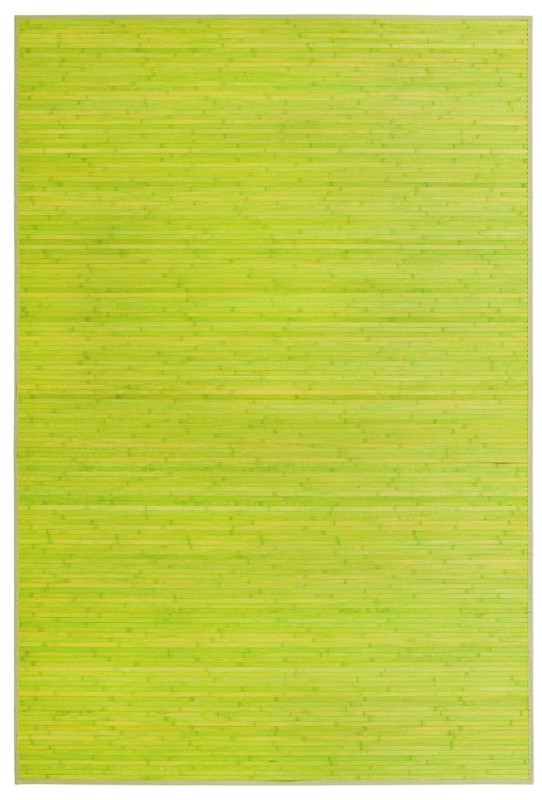 Nora · Striped rug, green