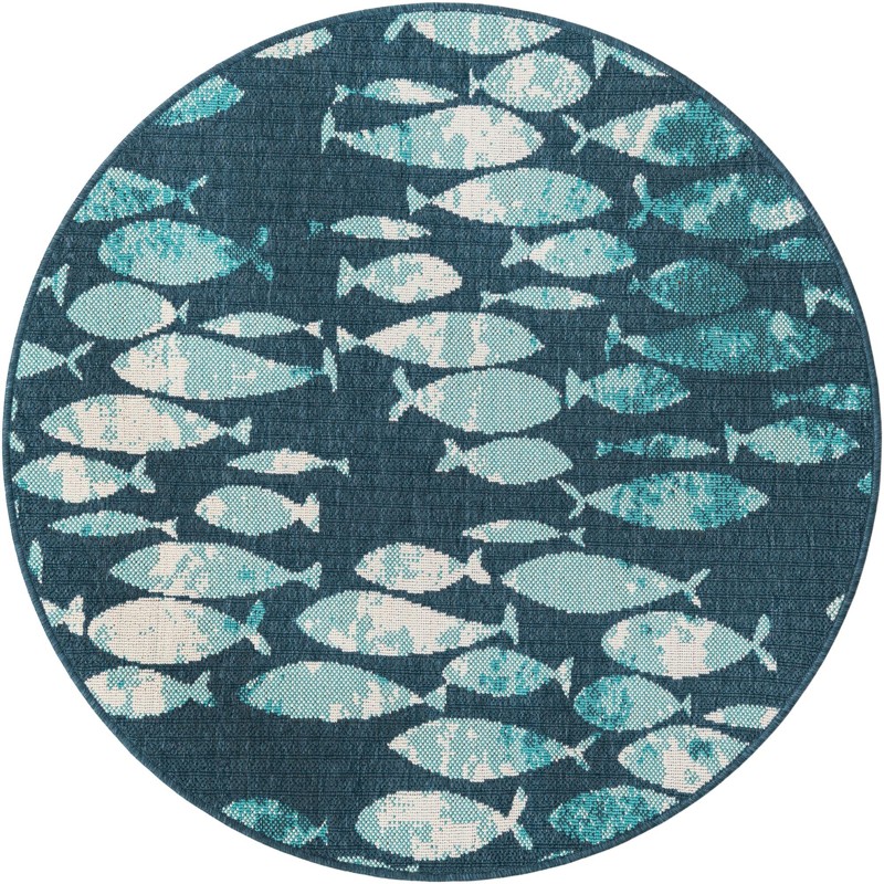 Sargent · Pictoral Outdoor Rug, blue