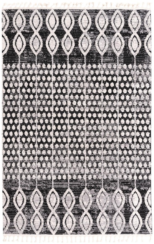 6' x 9' Ferrall · Border rug, charcoal
