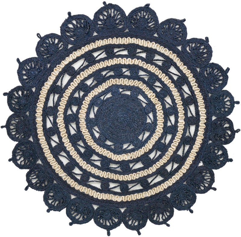 Anise · Medallion Braided Jute Rug