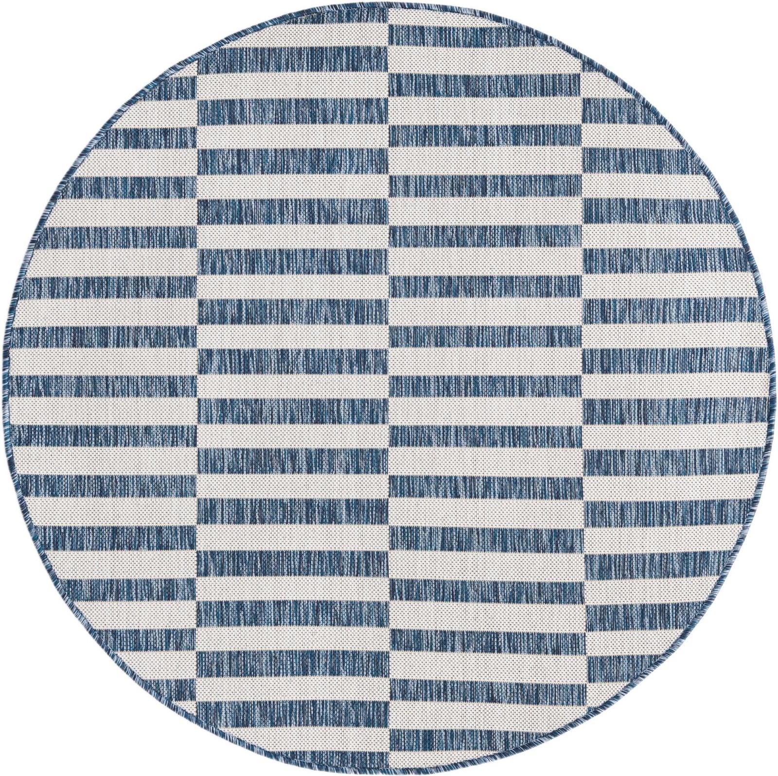 4' x 4' Ainsley · Geometric Outdoor Rug, blue