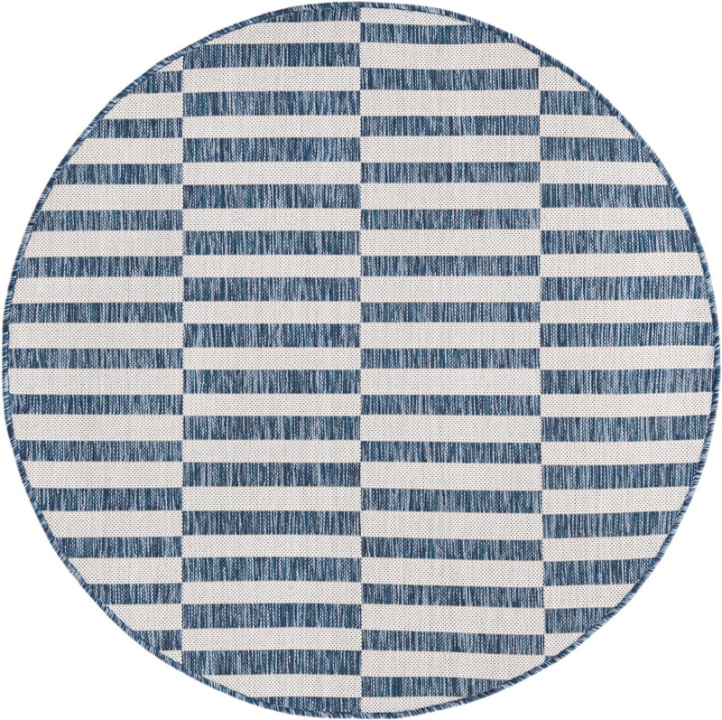 4' x 4' Ainsley · Geometric Outdoor Rug, blue