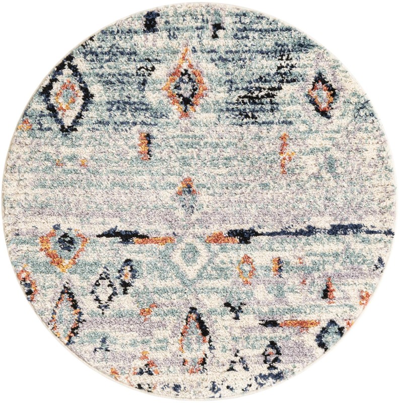 4' x 4' Merriman · Abstract rug, cream