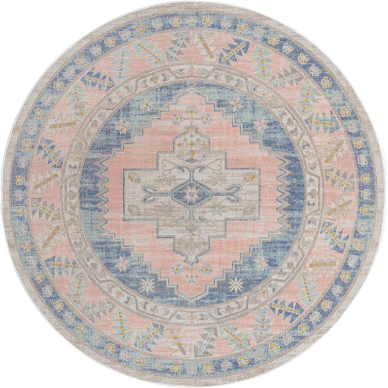 10' x 10' Ligonier · Border rug, french blue