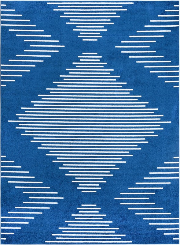 10' x 13' Knox · Diamond rug, navy blue