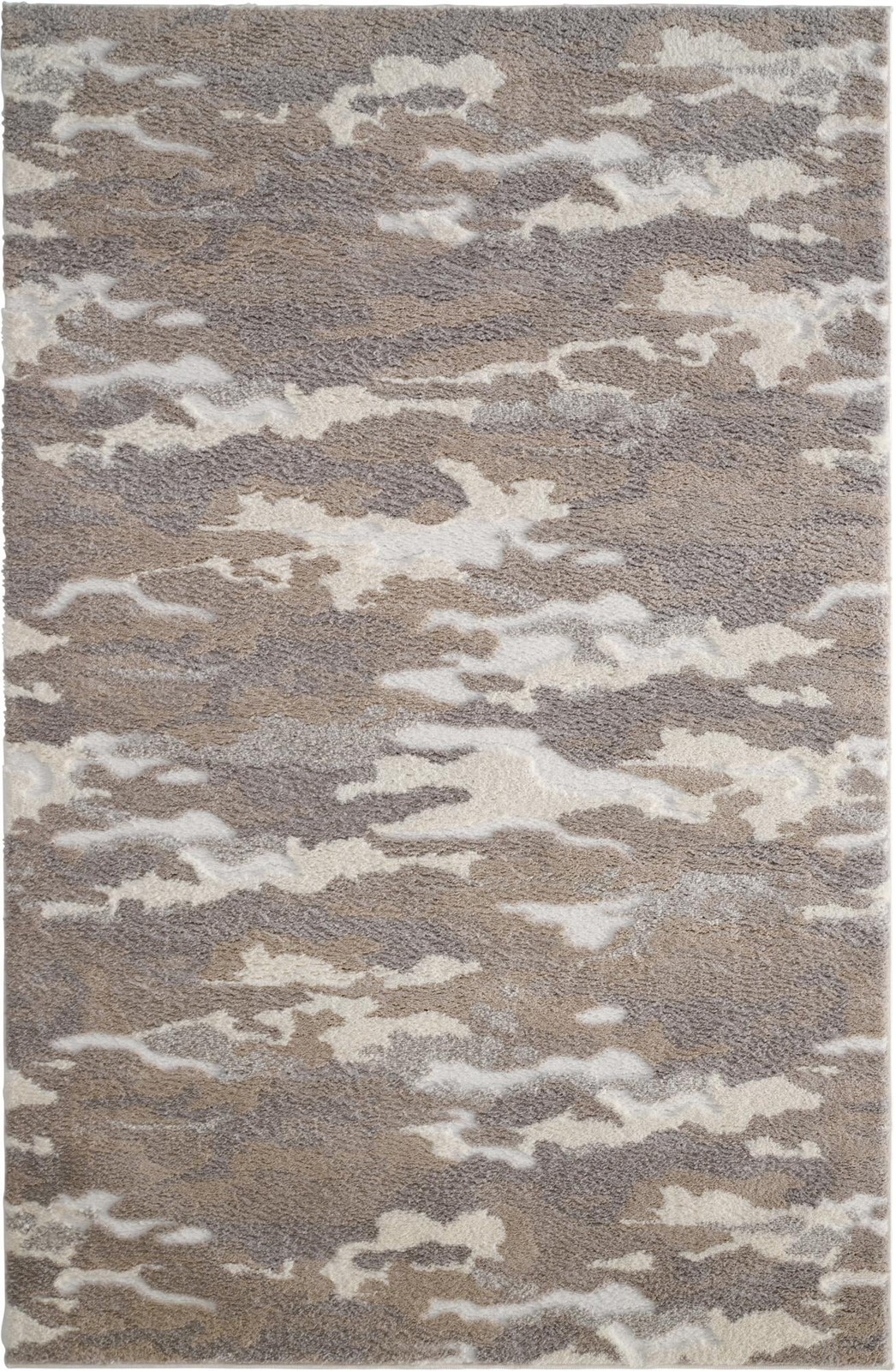 6' x 9' Higgins · Abstract rug, cloud gray