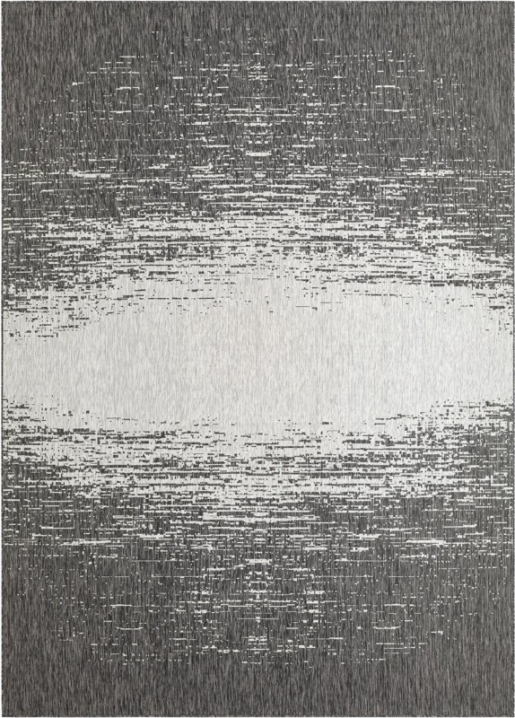 10' x 14' Buell · Abstract Outdoor Rug, charcoal