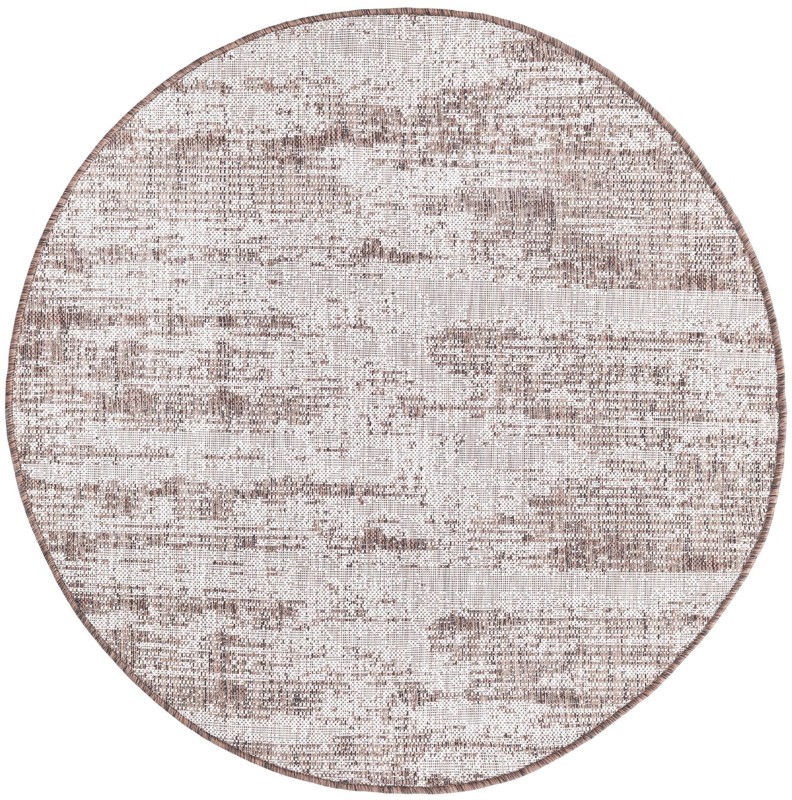 4' x 4' Henley · Abstract Outdoor Rug, brown