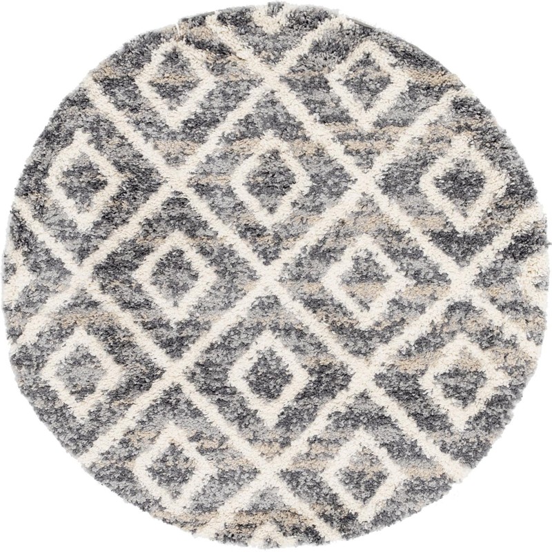 Tunstall · Diamond Shag Rug, gray