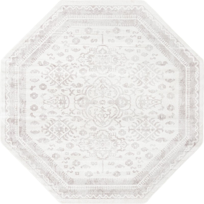 Elsie · Border rug, cream