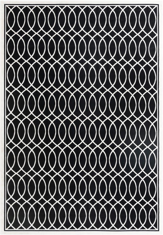 Richfield · Border rug, black and white