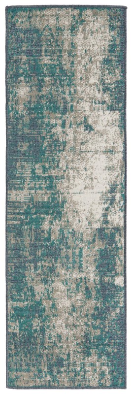 Ward · Abstract Outdoor Rug, blue