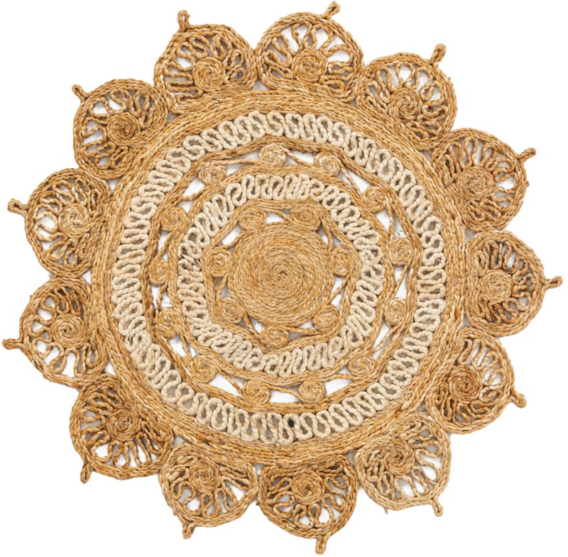 Anise · Medallion Braided Jute Rug