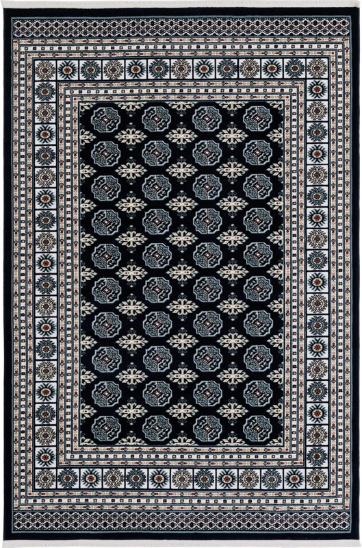 5' 3 x 8' Crestwood · Border rug, midnight blue