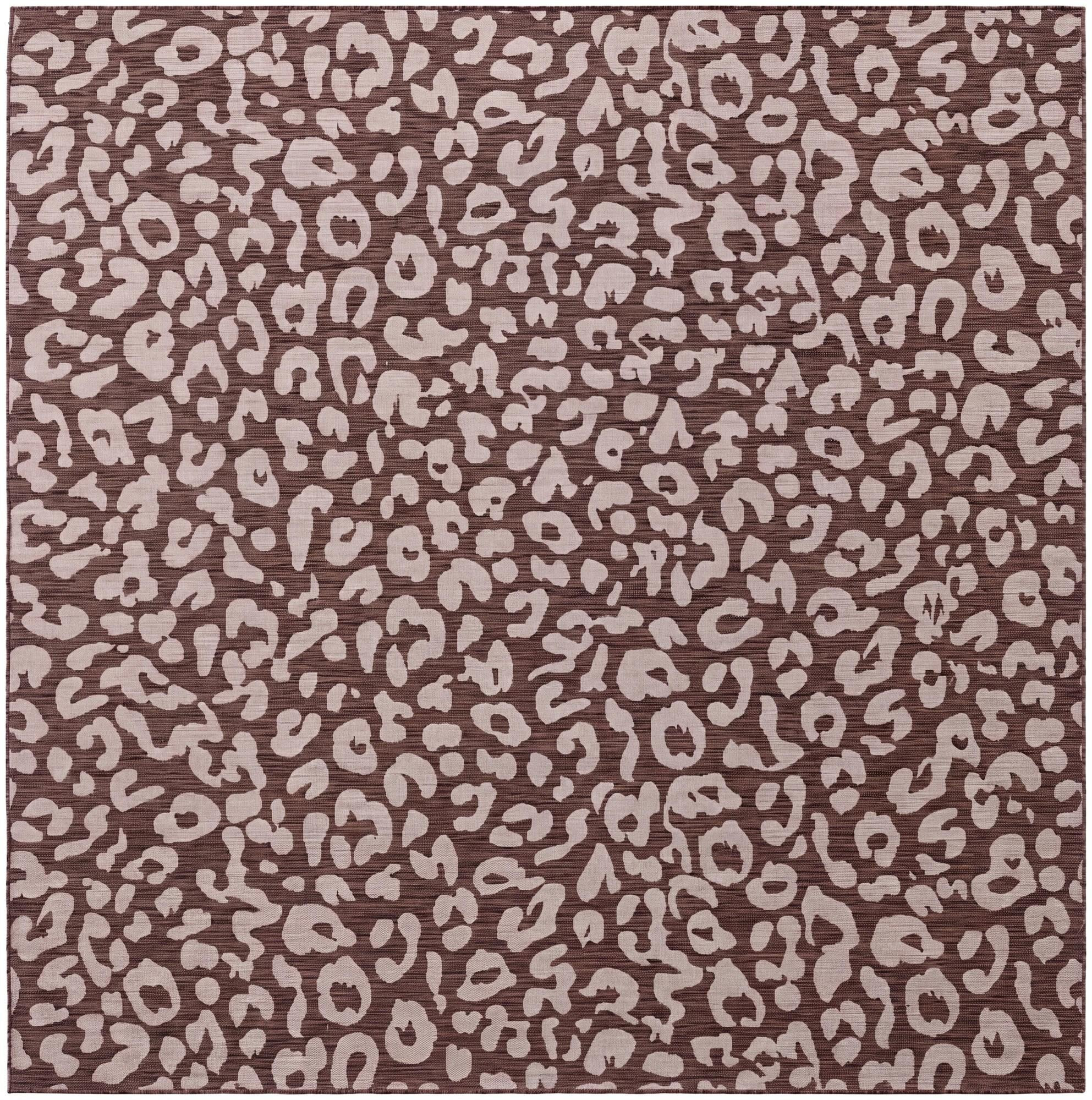 10' x 10' Cardamom · Animal print Outdoor Rug, brown