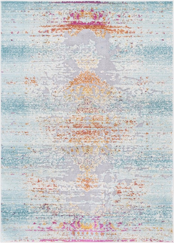 Egret · Abstract rug, blue