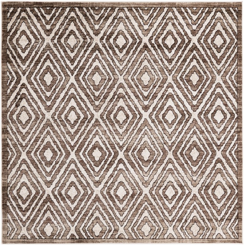 Brattleboro · Diamond rug, chocolate brown