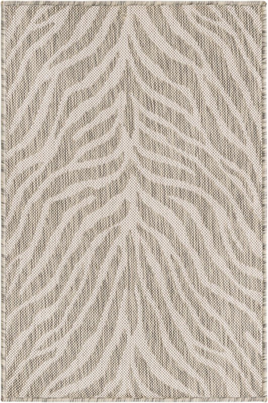 Abney · Animal print Outdoor Rug, gray