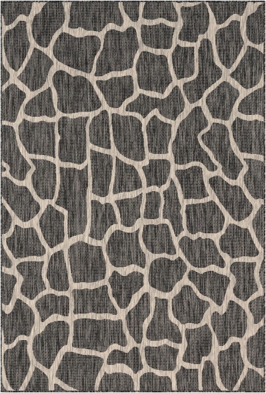 6' x 9' Stillwater · Animal print Outdoor Rug, charcoal