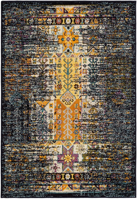 Cloudberry · Border rug, navy blue