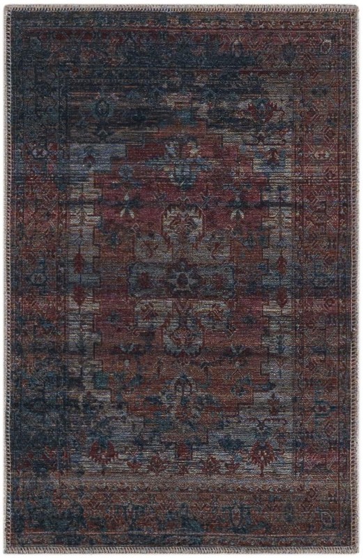 Teague · Border rug, antique red