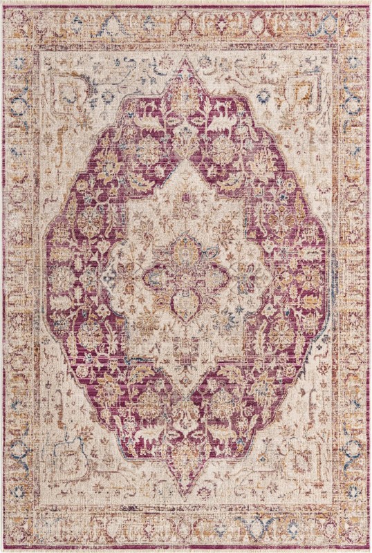 5' 3 x 7' 9 Denver · Border rug, lavender