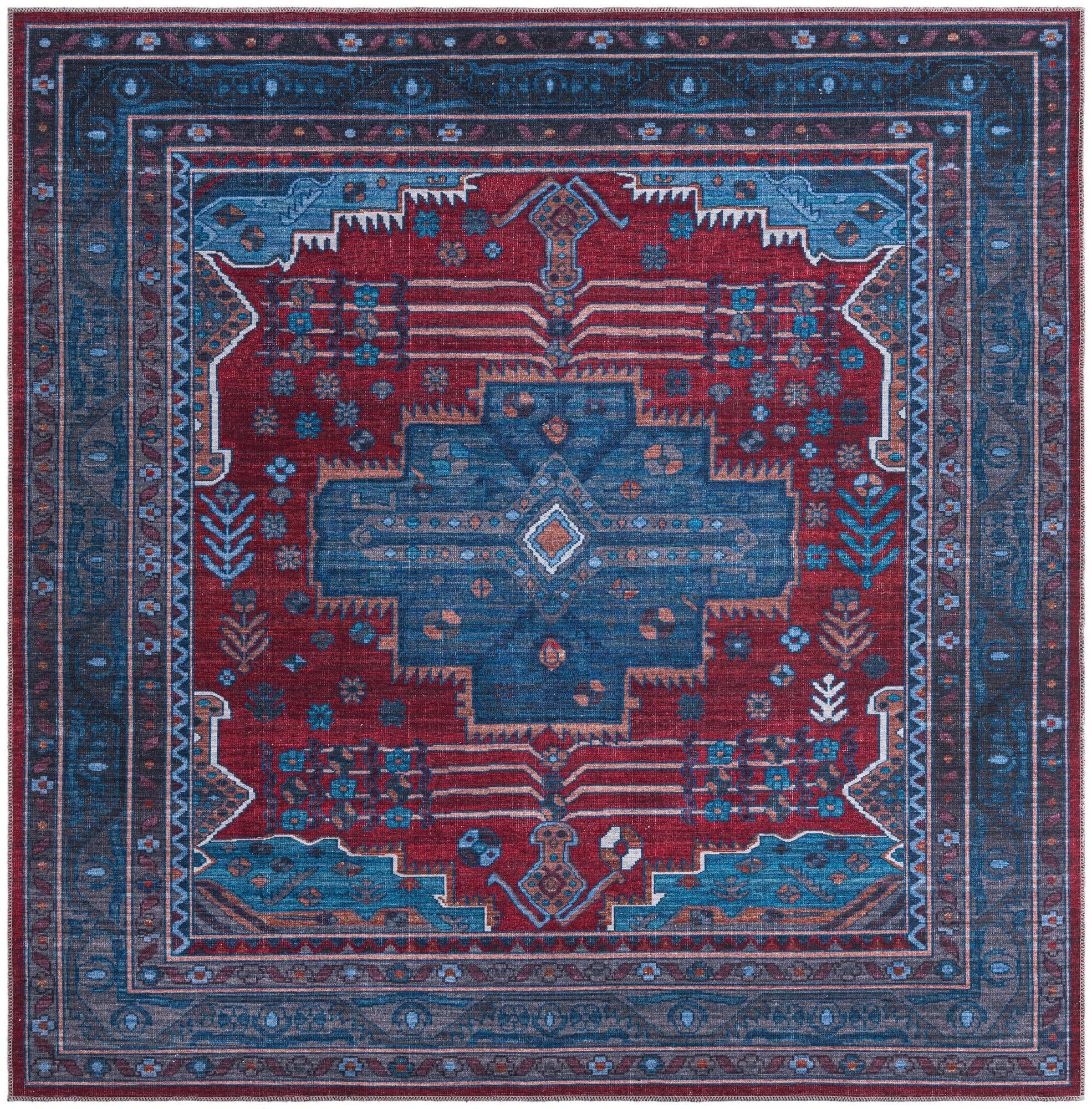 7' 10 x 7' 10 Lockhart · Border Washable Rug
