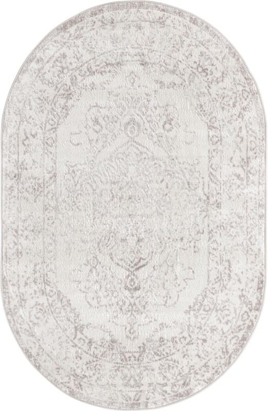 4' x 6' Curlew · Border rug, cream