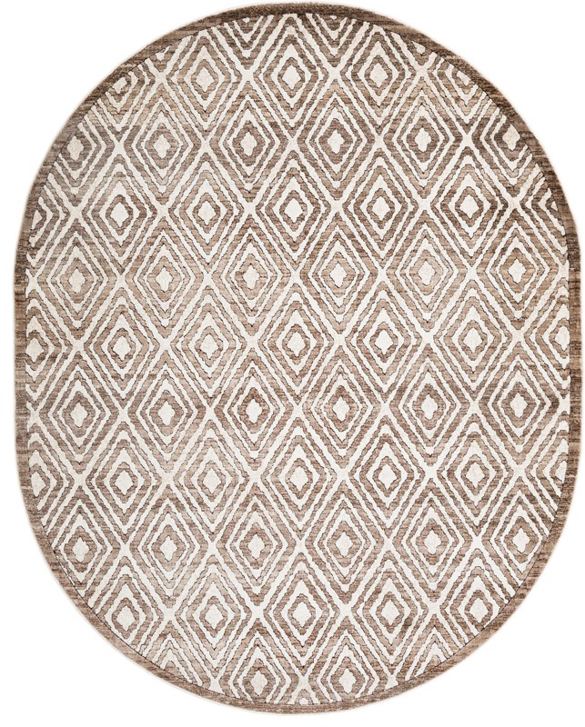 7' 10 x 10' Brattleboro · Diamond rug, chocolate brown