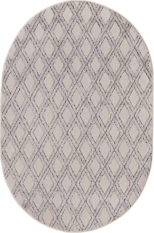 Goshen · Diamond rug, sandy beige and gray
