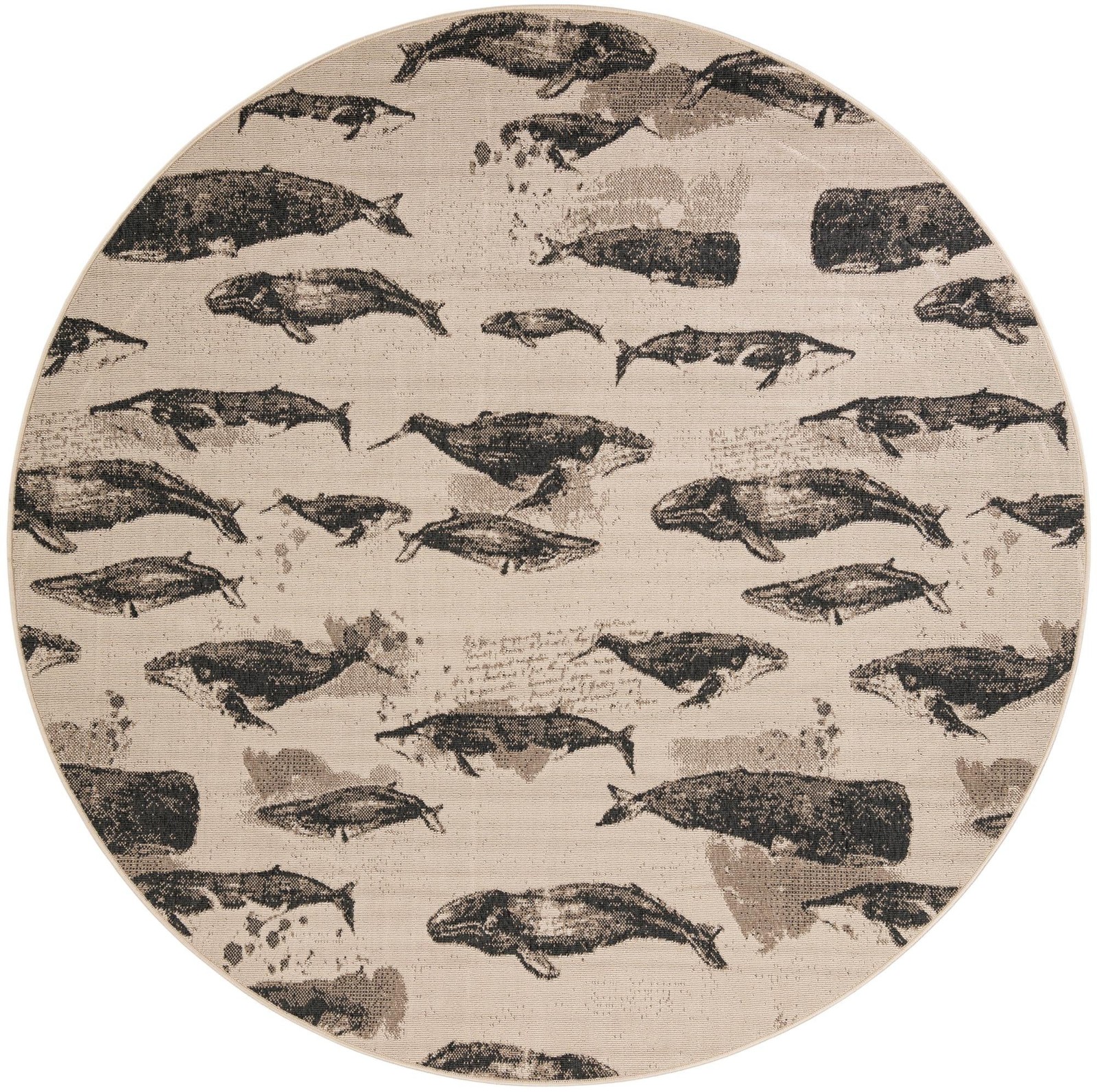 7' 10 x 7' 10 Cantrell · Pictoral Outdoor Rug, beige