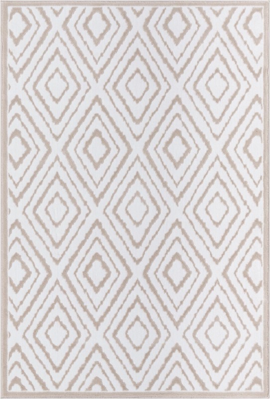4' x 6' Brattleboro · Diamond rug, snow white