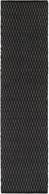 Vetch · Diamond Wool Rug, black