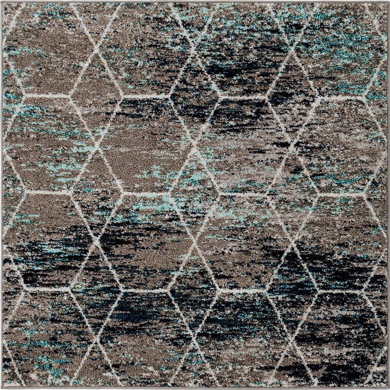 4' x 4' Galloway · Diamond rug