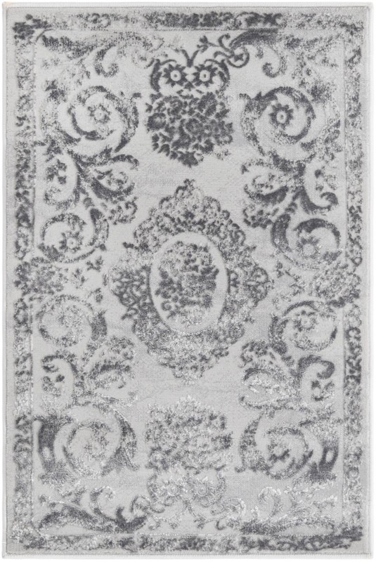 Crockett · Border rug, gray