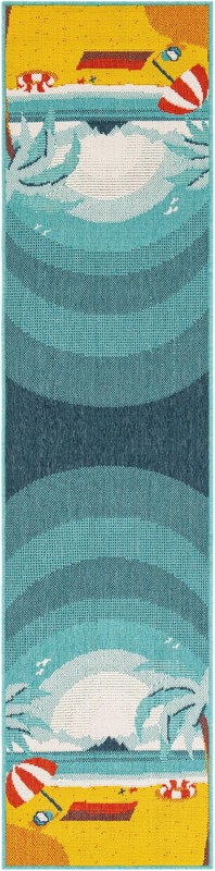 2' x 8' Delaney · Pictoral Outdoor Rug, multi