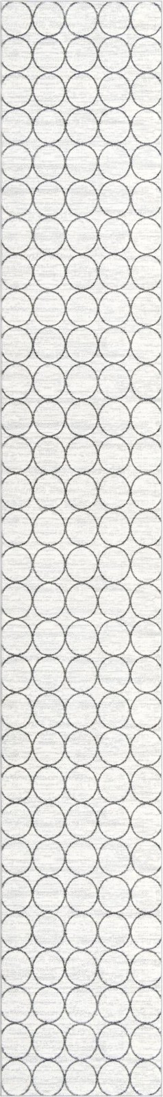 3' x 19' 8 Corvallis · Geometric rug, white
