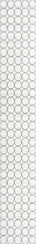 3' x 19' 8 Corvallis · Geometric rug, white