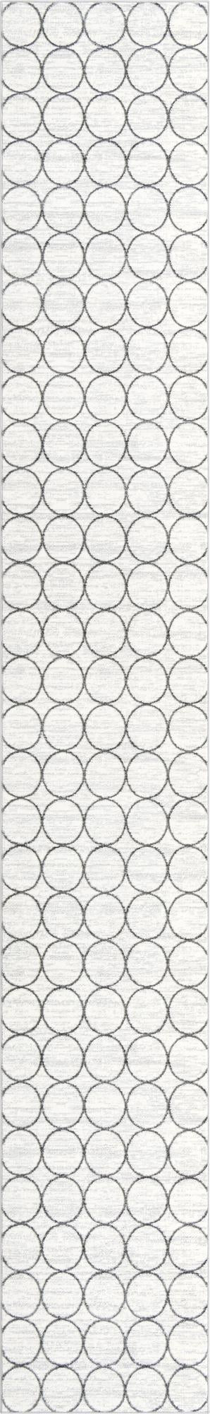 3' x 19' 8 Corvallis · Geometric rug, white