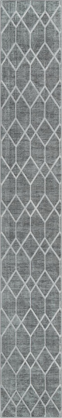 3' x 19' 8 Thatcher · Diamond rug, grey
