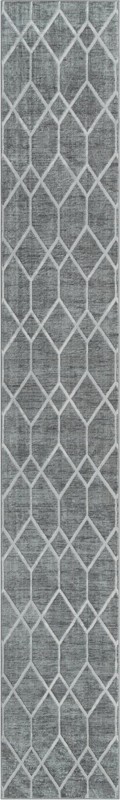 3' x 19' 8 Thatcher · Diamond rug, grey
