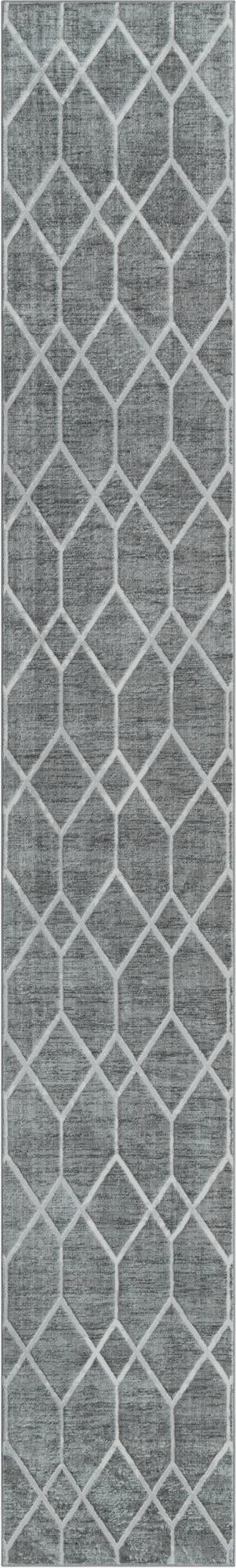 3' x 19' 8 Thatcher · Diamond rug, grey