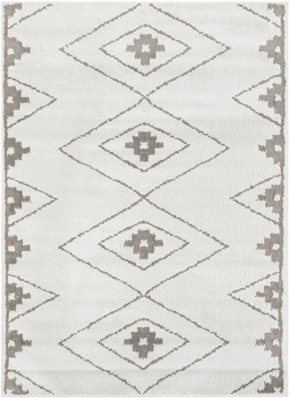 5' x 7' Sumac · Diamond rug, ivory